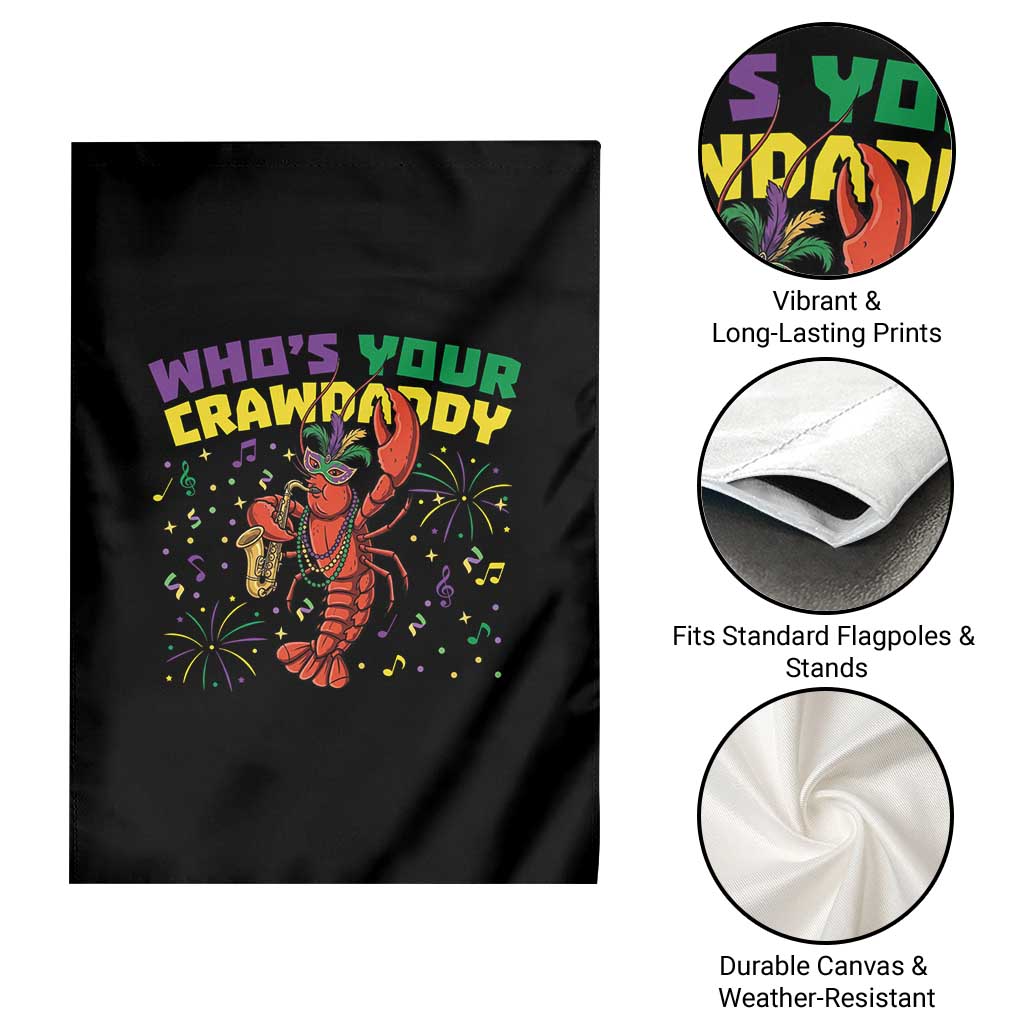 Mardi Gras Crawfish Garden Flag Who Is Your Crawdaddy Carnival Party
