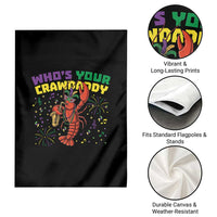 Mardi Gras Crawfish Garden Flag Who Is Your Crawdaddy Carnival Party