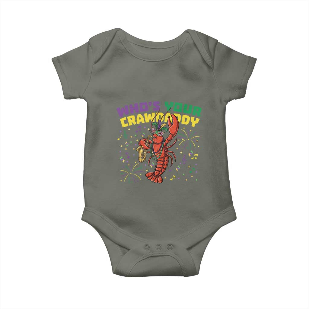 Mardi Gras Crawfish Baby Onesie Who Is Your Crawdaddy Carnival Party