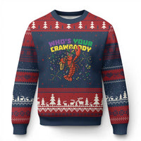 Mardi Gras Crawfish Ugly Christmas Sweater Who Is Your Crawdaddy Carnival Party