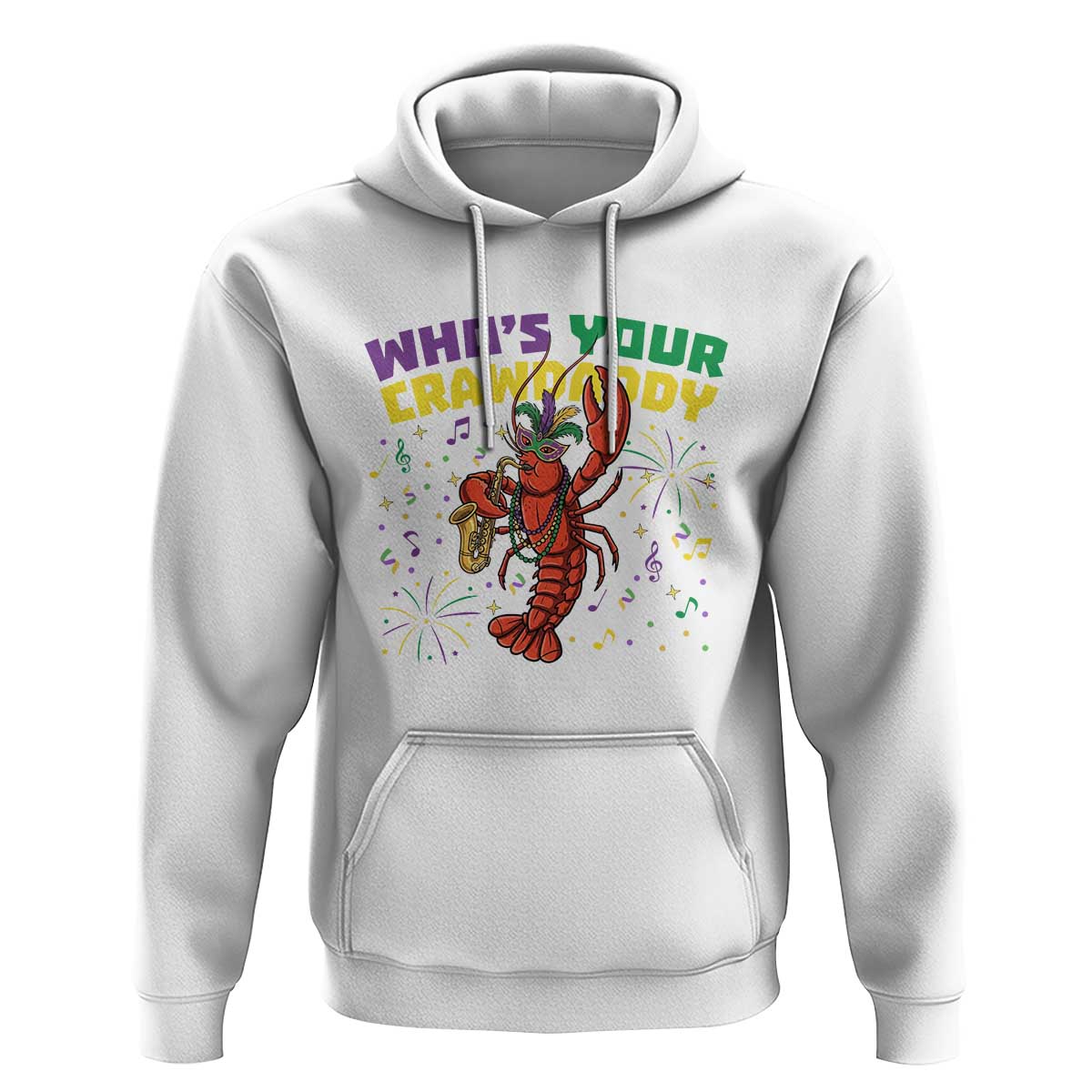 Mardi Gras Crawfish Hoodie Who Is Your Crawdaddy Carnival Party