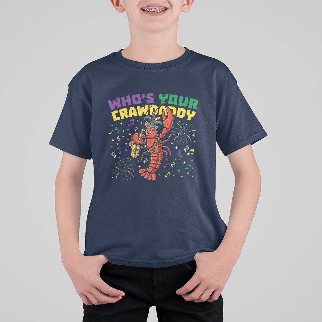 Mardi Gras Crawfish T Shirt For Kid Who Is Your Crawdaddy Carnival Party