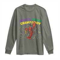 Mardi Gras Crawfish Long Sleeve Shirt Who Is Your Crawdaddy Carnival Party