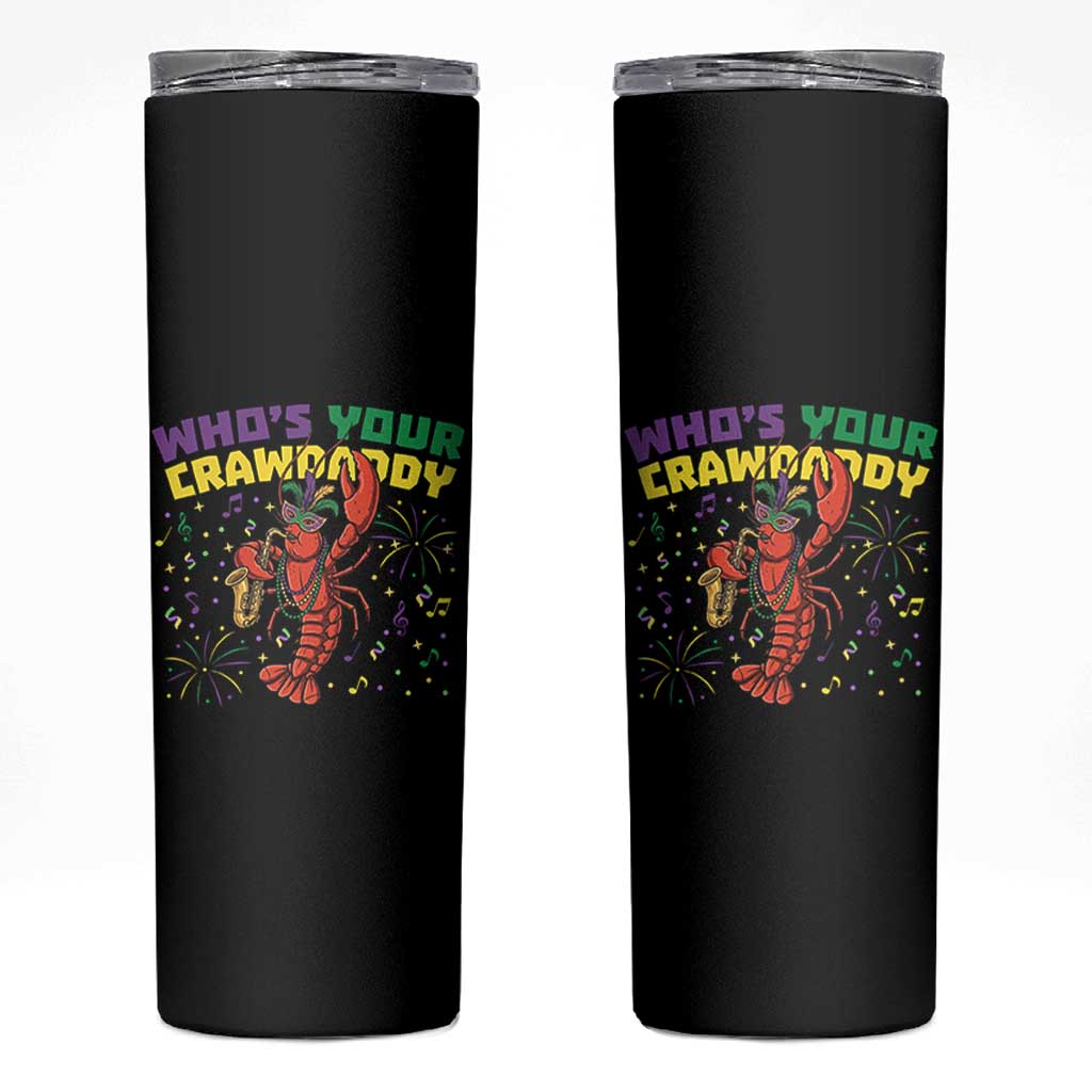 Mardi Gras Crawfish Skinny Tumbler Who Is Your Crawdaddy Carnival Party