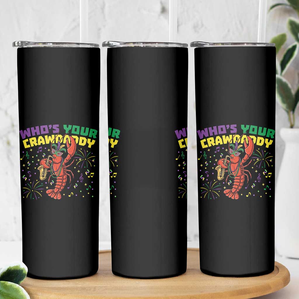 Mardi Gras Crawfish Skinny Tumbler Who Is Your Crawdaddy Carnival Party