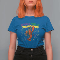 Mardi Gras Crawfish T Shirt For Women Who Is Your Crawdaddy Carnival Party