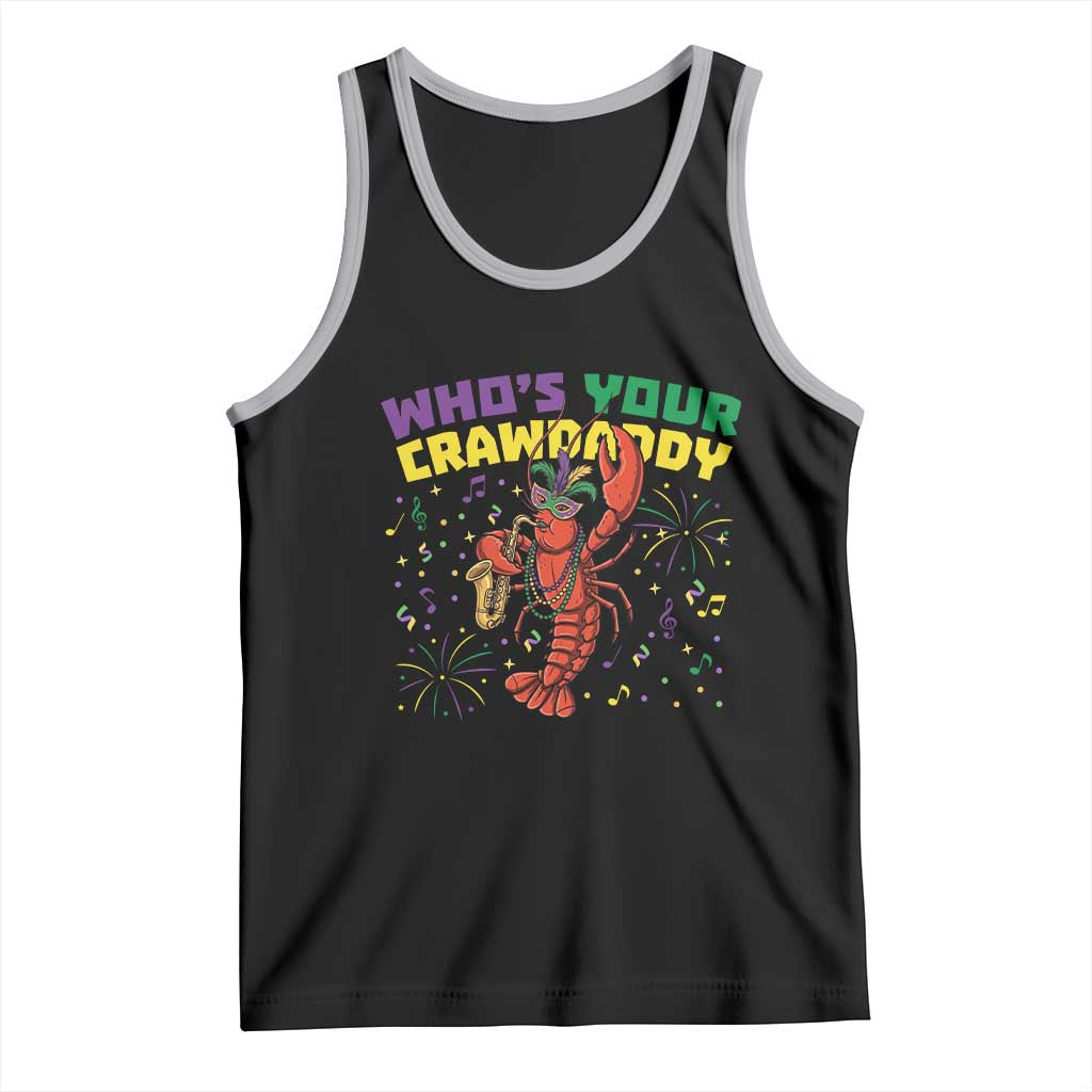 Mardi Gras Crawfish Tank Top Who Is Your Crawdaddy Carnival Party