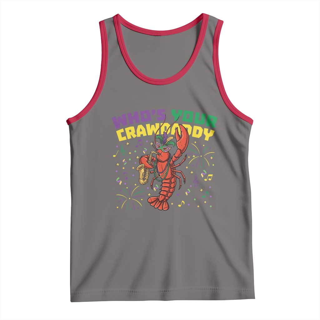 Mardi Gras Crawfish Tank Top Who Is Your Crawdaddy Carnival Party