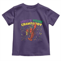 Mardi Gras Crawfish Toddler T Shirt Who Is Your Crawdaddy Carnival Party