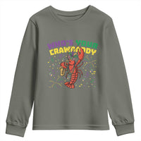 Mardi Gras Crawfish Youth Sweatshirt Who Is Your Crawdaddy Carnival Party