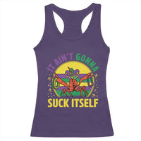 Mardi Gras Crawfish Racerback Tank Top It Ain't Gonna Suck Itself
