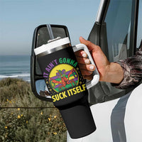 Mardi Gras Crawfish Tumbler With Handle It Ain't Gonna Suck Itself