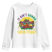 Mardi Gras Crawfish Youth Sweatshirt It Ain't Gonna Suck Itself