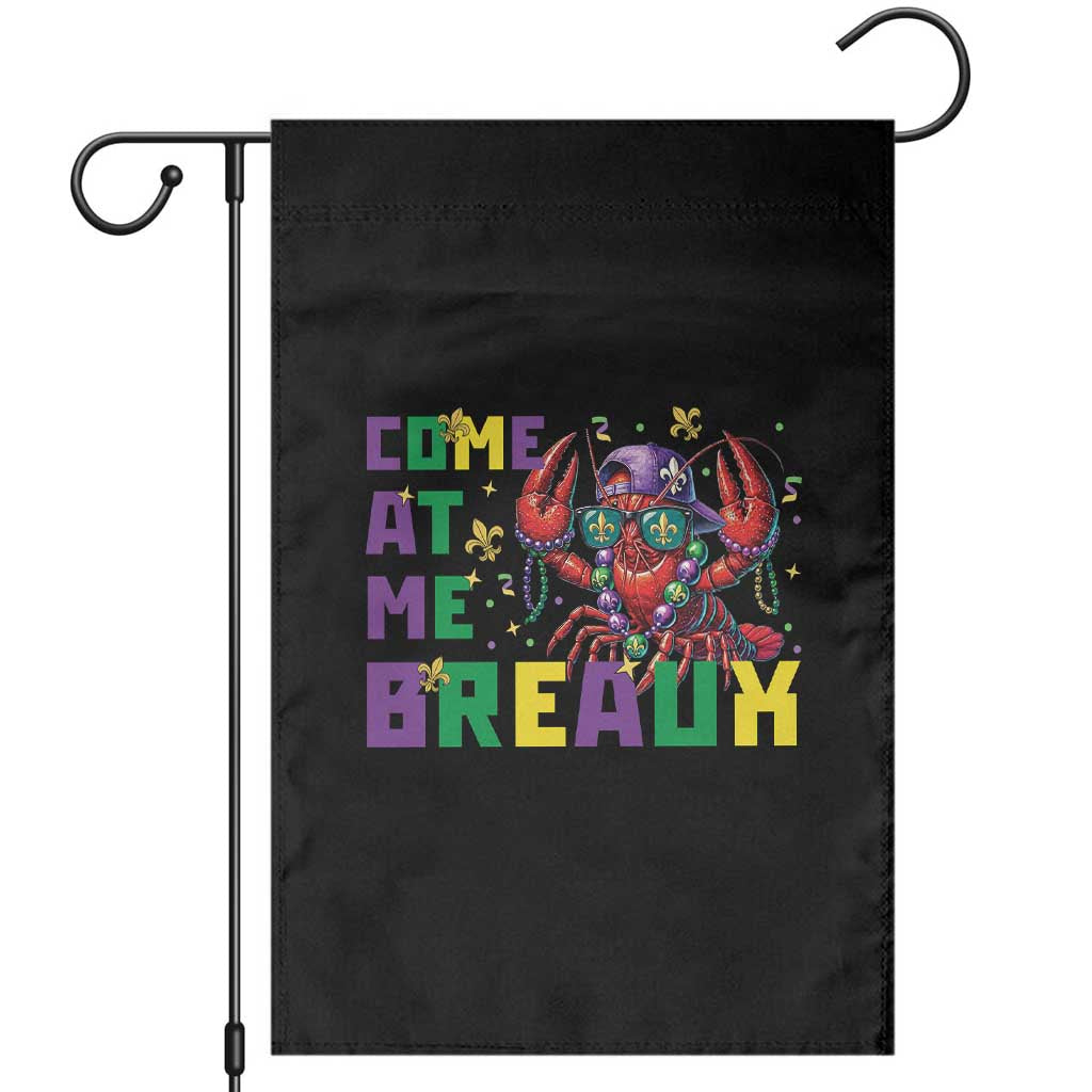 Mardi Gras Crawfish Garden Flag Come At Me Breaux