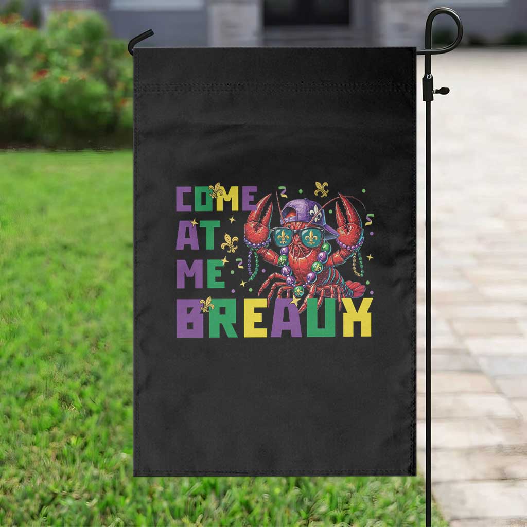 Mardi Gras Crawfish Garden Flag Come At Me Breaux