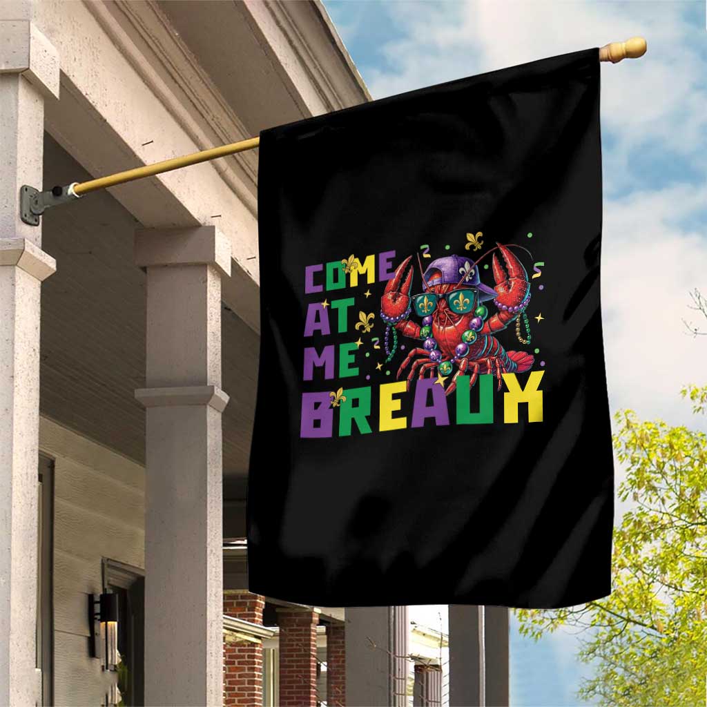 Mardi Gras Crawfish Garden Flag Come At Me Breaux