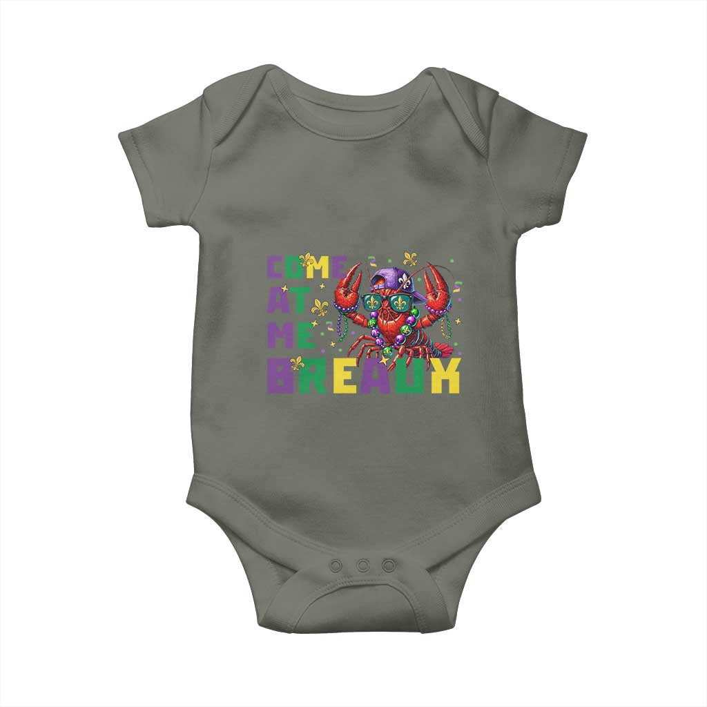 Mardi Gras Crawfish Baby Onesie Come At Me Breaux