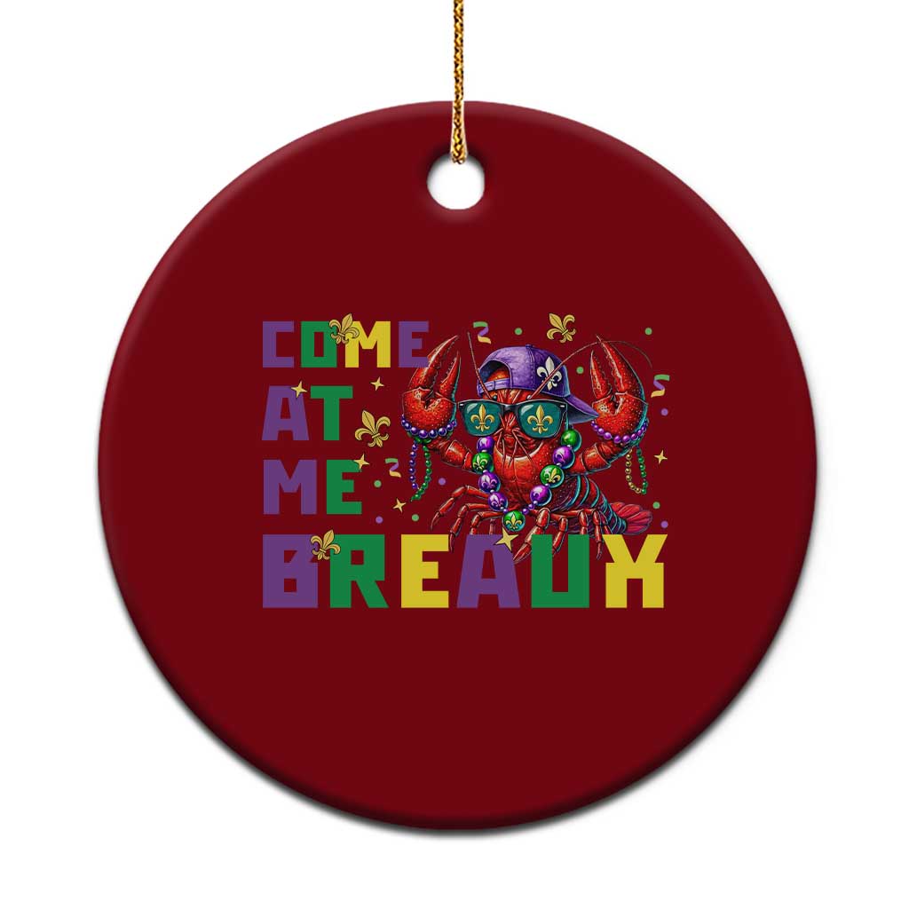 Mardi Gras Crawfish Ceramic Ornament Come At Me Breaux