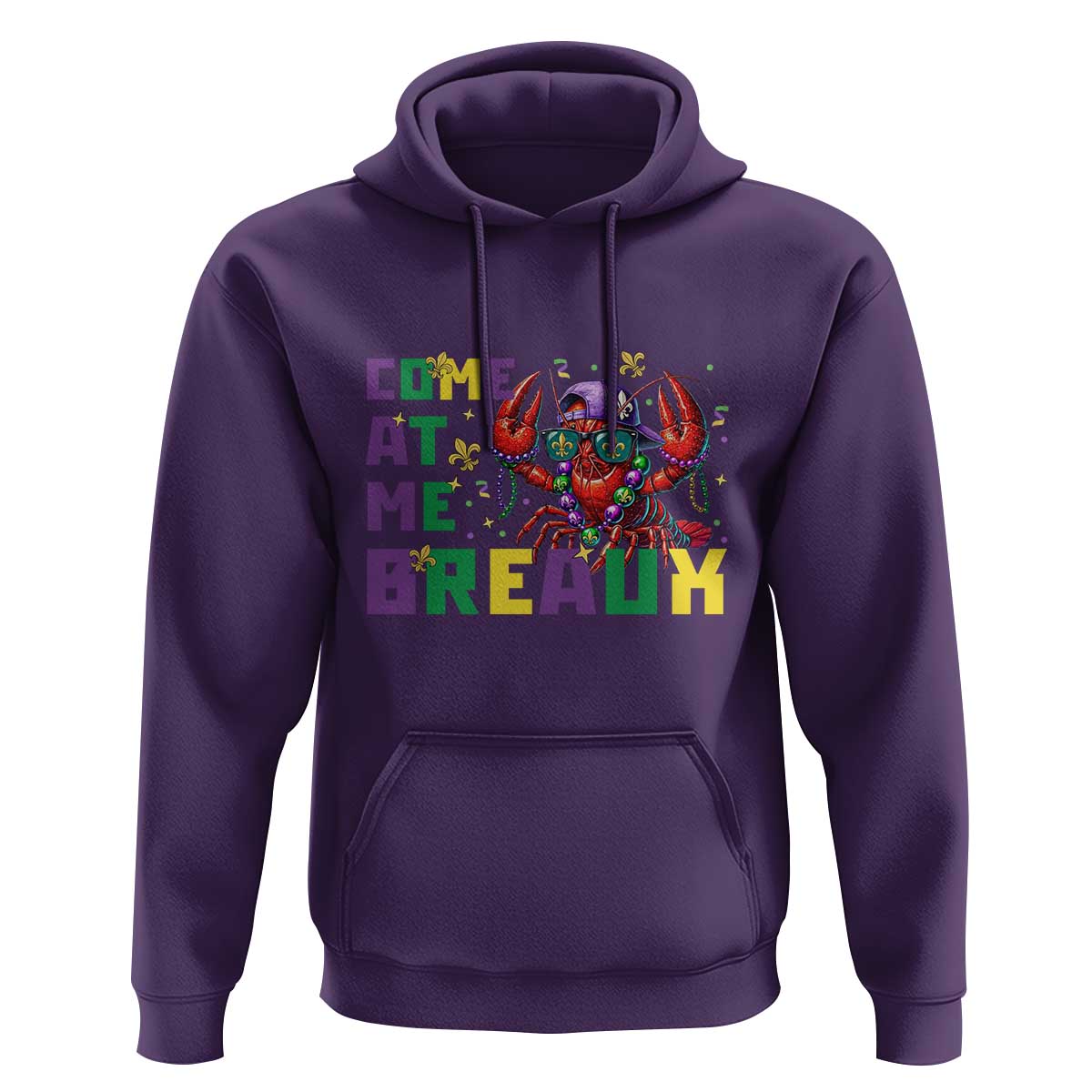 Mardi Gras Crawfish Hoodie Come At Me Breaux