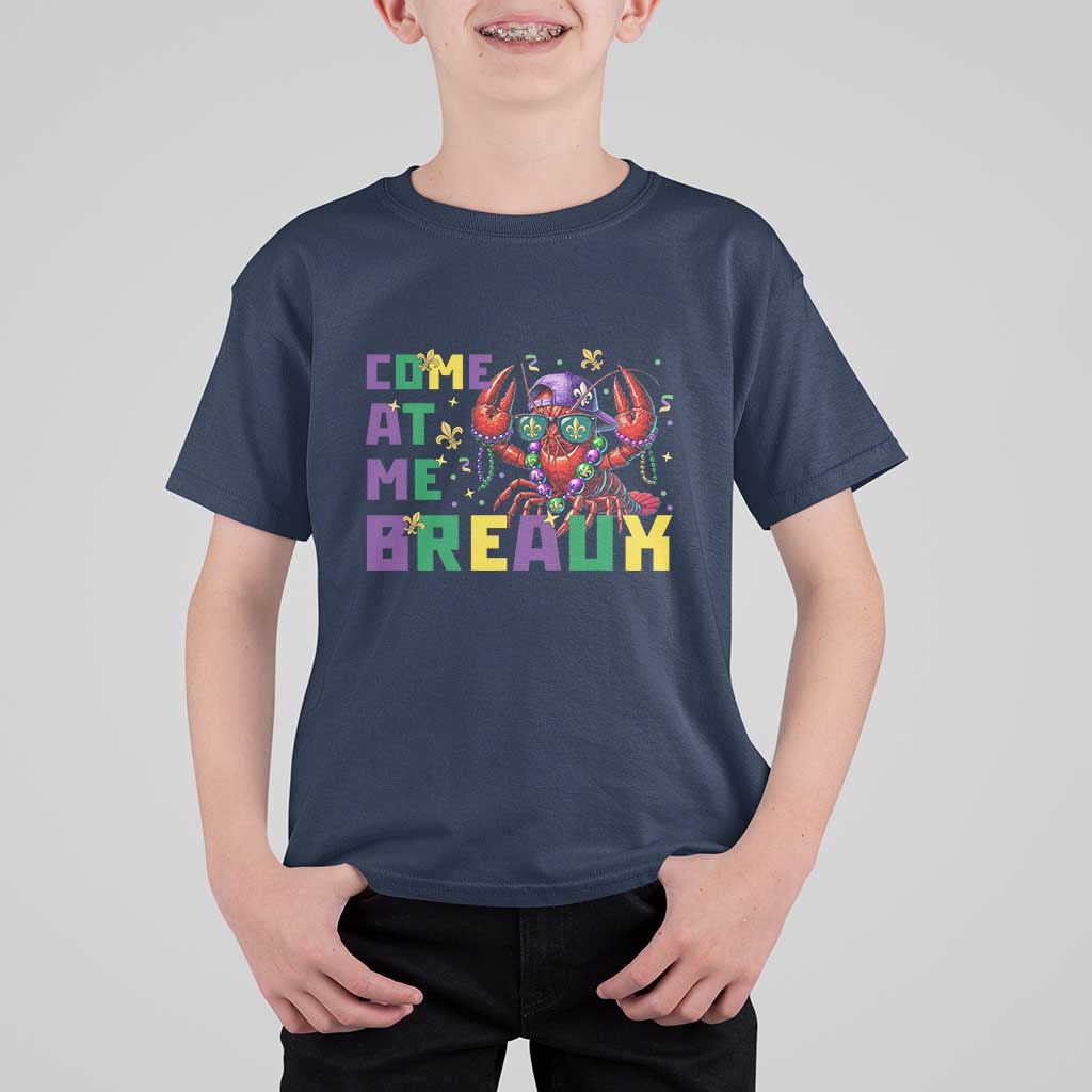 Mardi Gras Crawfish T Shirt For Kid Come At Me Breaux