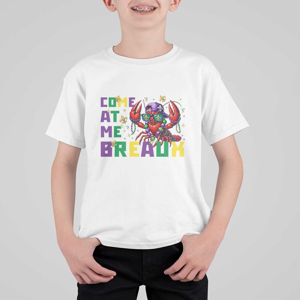Mardi Gras Crawfish T Shirt For Kid Come At Me Breaux
