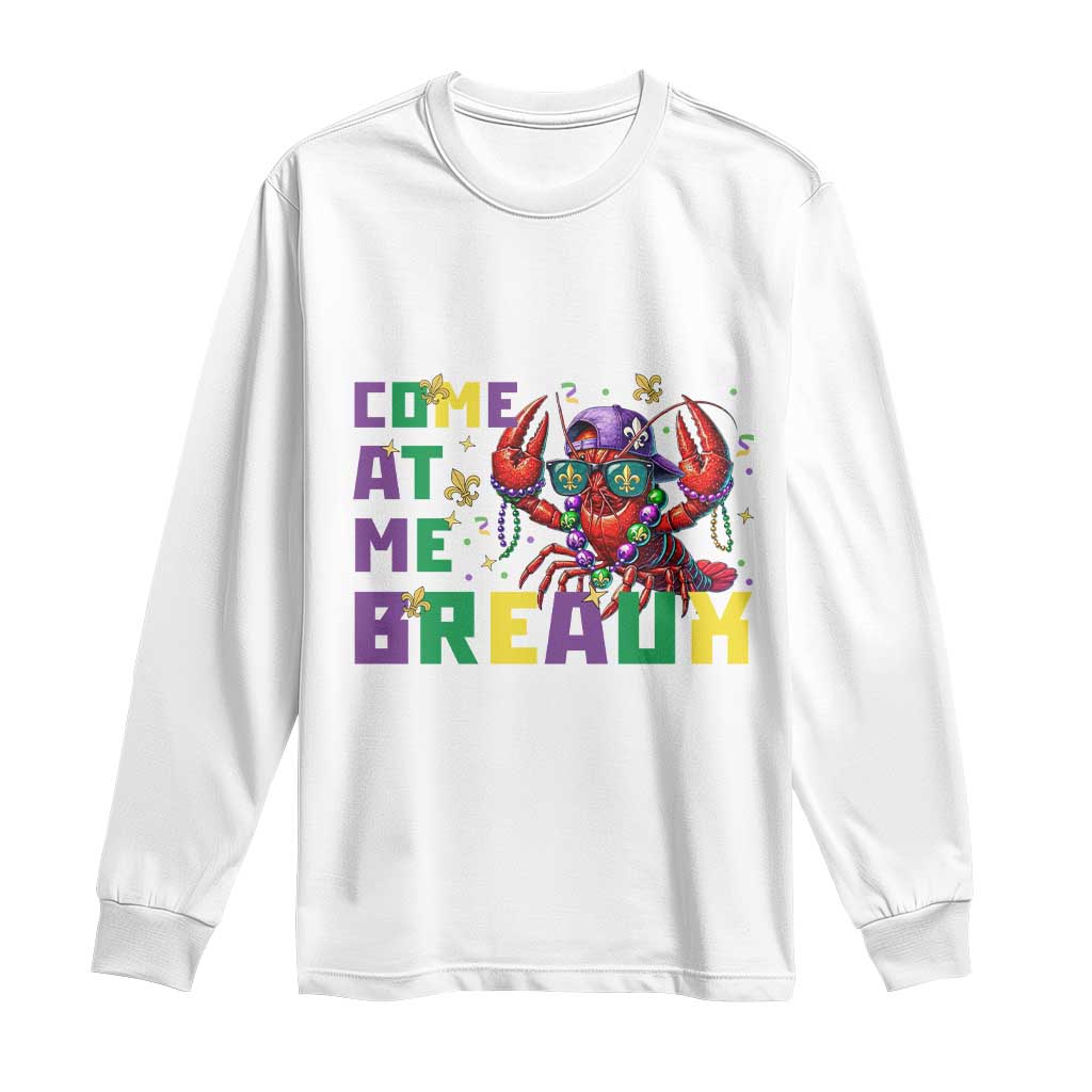 Mardi Gras Crawfish Long Sleeve Shirt Come At Me Breaux