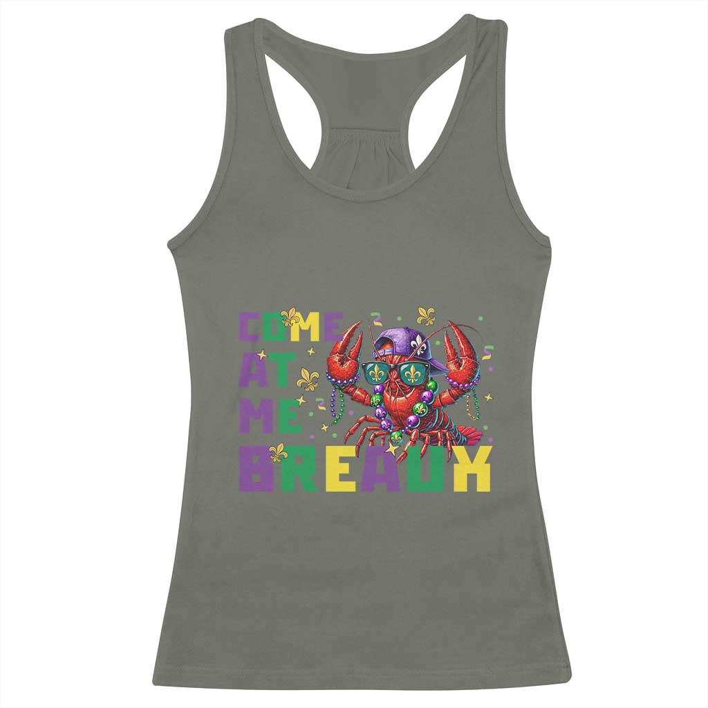 Mardi Gras Crawfish Racerback Tank Top Come At Me Breaux