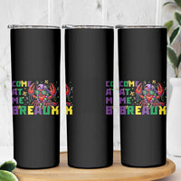 Mardi Gras Crawfish Skinny Tumbler Come At Me Breaux