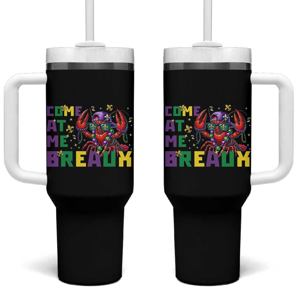 Mardi Gras Crawfish Tumbler With Handle Come At Me Breaux