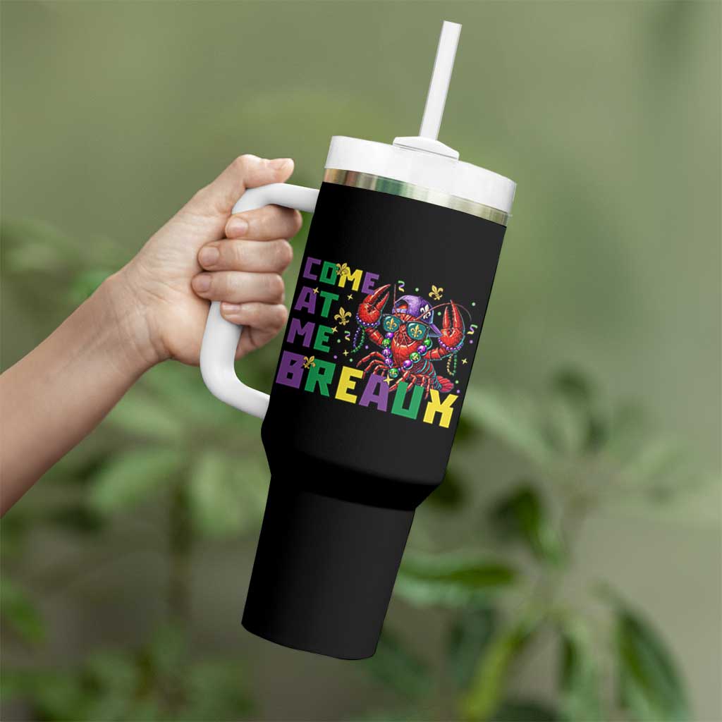 Mardi Gras Crawfish Tumbler With Handle Come At Me Breaux