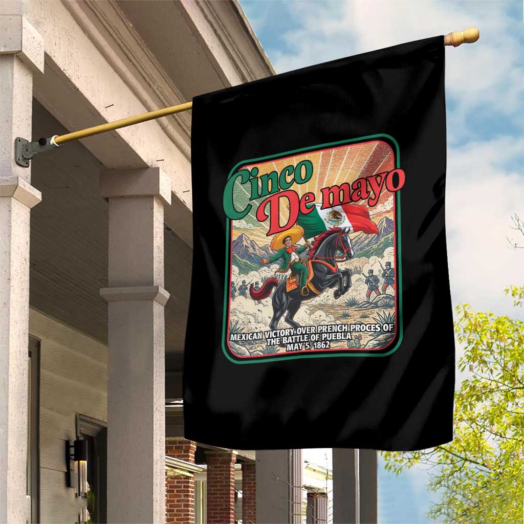 Cinco de Mayo Battle of Puebla Garden Flag Mexican Victory History 1862