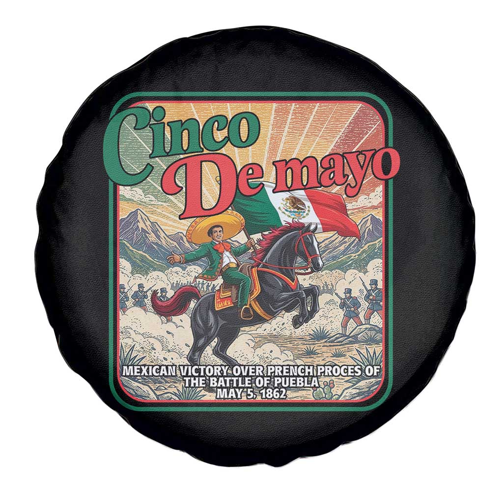 Cinco de Mayo Battle of Puebla Spare Tire Cover Mexican Victory History 1862