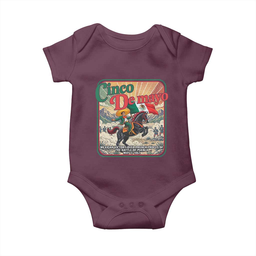 Cinco de Mayo Battle of Puebla Baby Onesie Mexican Victory History 1862
