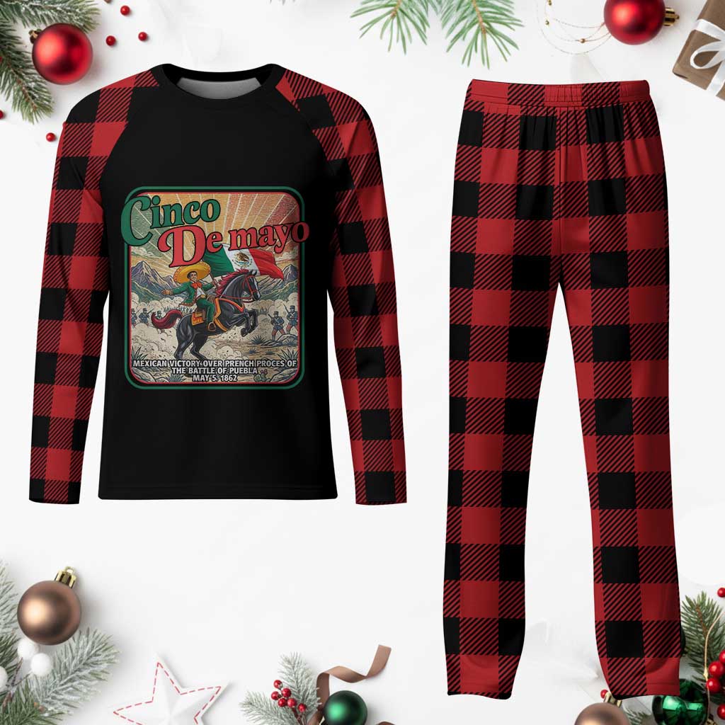 Cinco de Mayo Battle of Puebla Plaid Pajama Set Mexican Victory History 1862