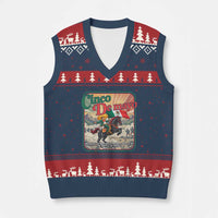 Cinco de Mayo Battle of Puebla V-Neck Knit Sweater Vest Mexican Victory History 1862
