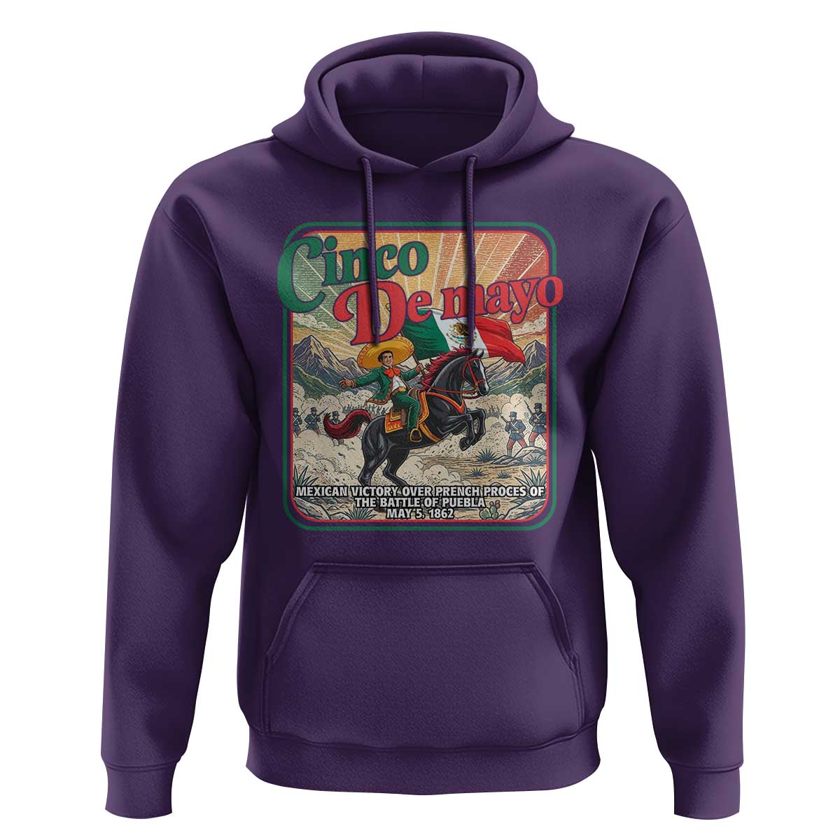 Cinco de Mayo Battle of Puebla Hoodie Mexican Victory History 1862