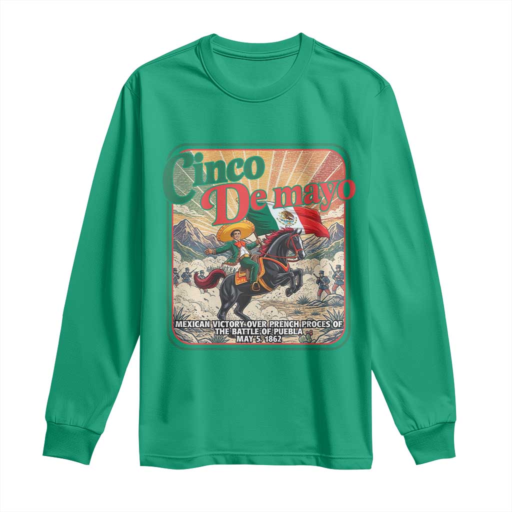 Cinco de Mayo Battle of Puebla Long Sleeve Shirt Mexican Victory History 1862