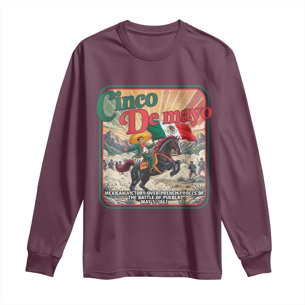 Cinco de Mayo Battle of Puebla Long Sleeve Shirt Mexican Victory History 1862