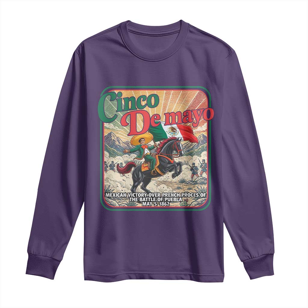 Cinco de Mayo Battle of Puebla Long Sleeve Shirt Mexican Victory History 1862