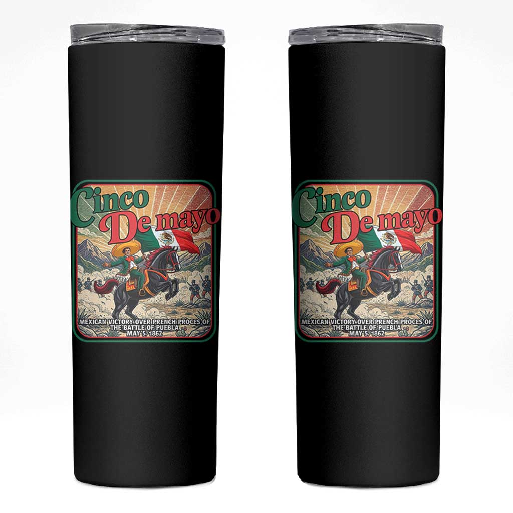 Cinco de Mayo Battle of Puebla Skinny Tumbler Mexican Victory History 1862