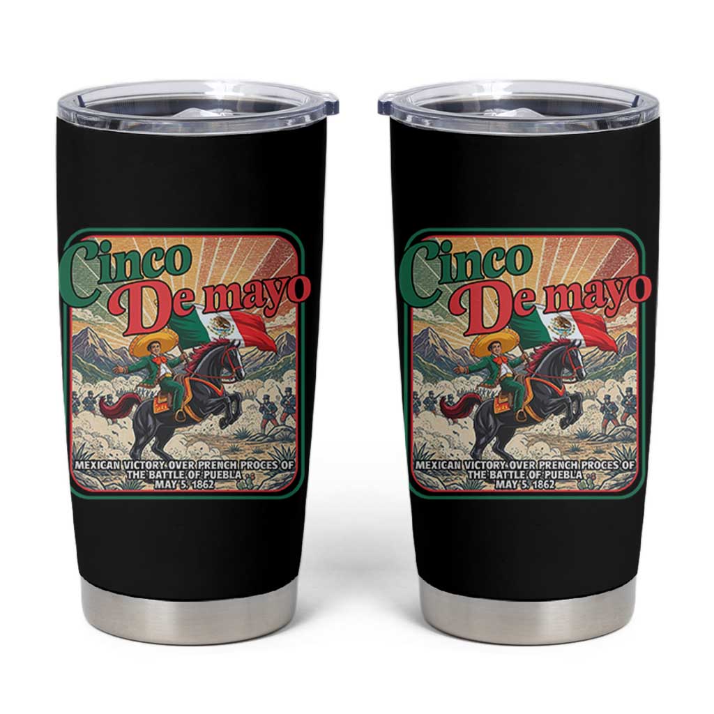 Cinco de Mayo Battle of Puebla Tumbler Cup Mexican Victory History 1862