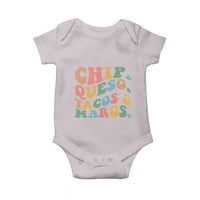 Chips Queso Tacos & Margs Baby Onesie Cinco De Mayo Mexican Food Margarita Lover