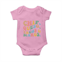 Chips Queso Tacos & Margs Baby Onesie Cinco De Mayo Mexican Food Margarita Lover