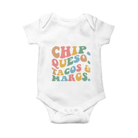 Chips Queso Tacos & Margs Baby Onesie Cinco De Mayo Mexican Food Margarita Lover