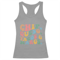 Chips Queso Tacos & Margs Racerback Tank Top Cinco De Mayo Mexican Food Margarita Lover