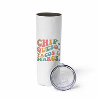 Chips Queso Tacos & Margs Skinny Tumbler Cinco De Mayo Mexican Food Margarita Lover