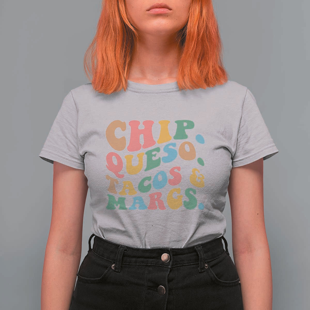 Chips Queso Tacos & Margs T Shirt For Women Cinco De Mayo Mexican Food Margarita Lover