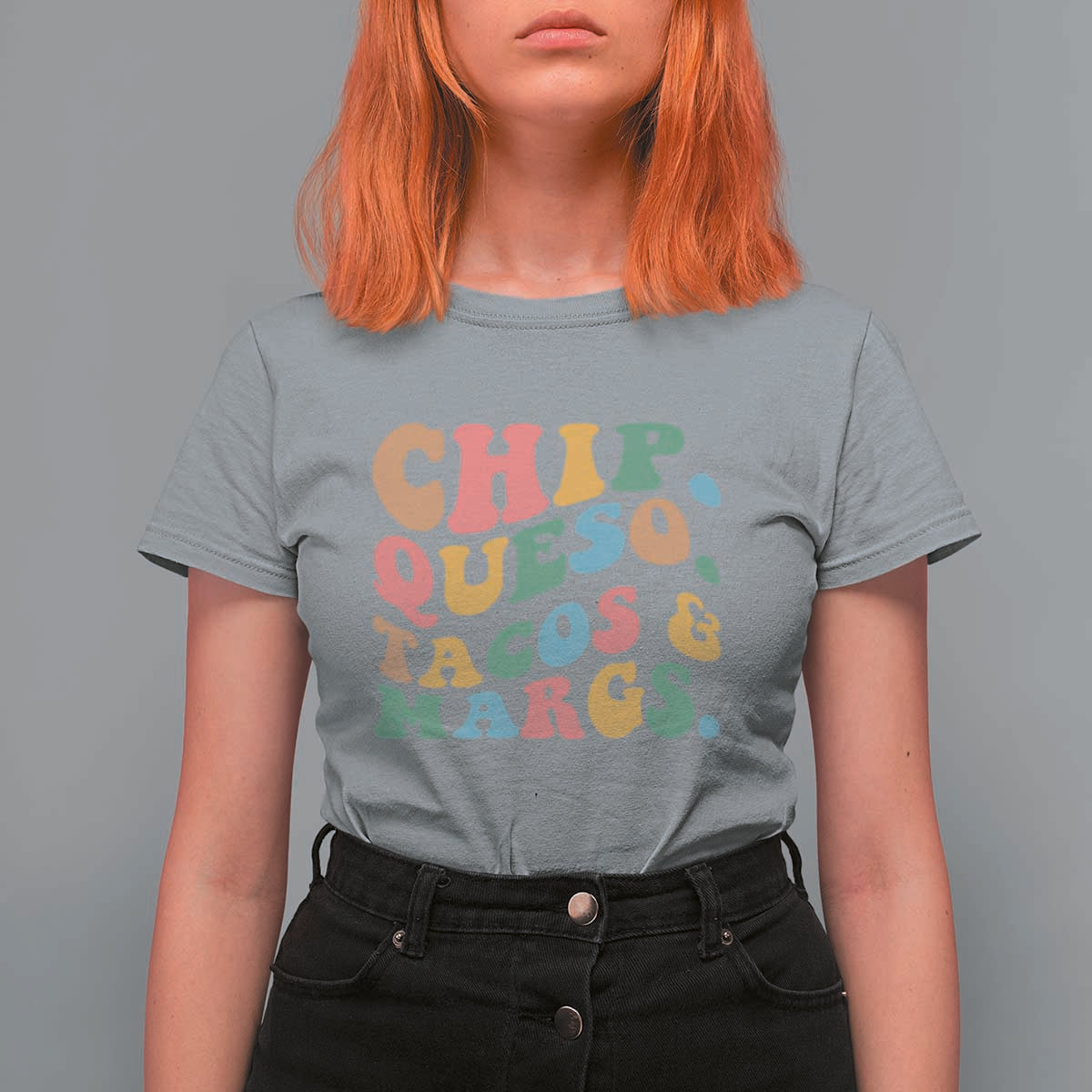 Chips Queso Tacos & Margs T Shirt For Women Cinco De Mayo Mexican Food Margarita Lover