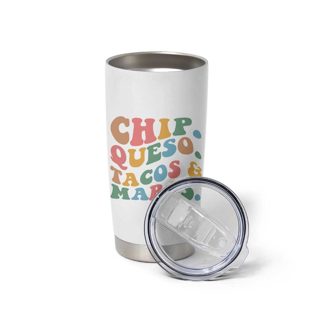 Chips Queso Tacos & Margs Tumbler Cup Cinco De Mayo Mexican Food Margarita Lover
