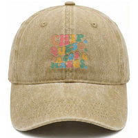 Chips Queso Tacos & Margs Washed Cotton Baseball Cap Cinco De Mayo Mexican Food Margarita Lover